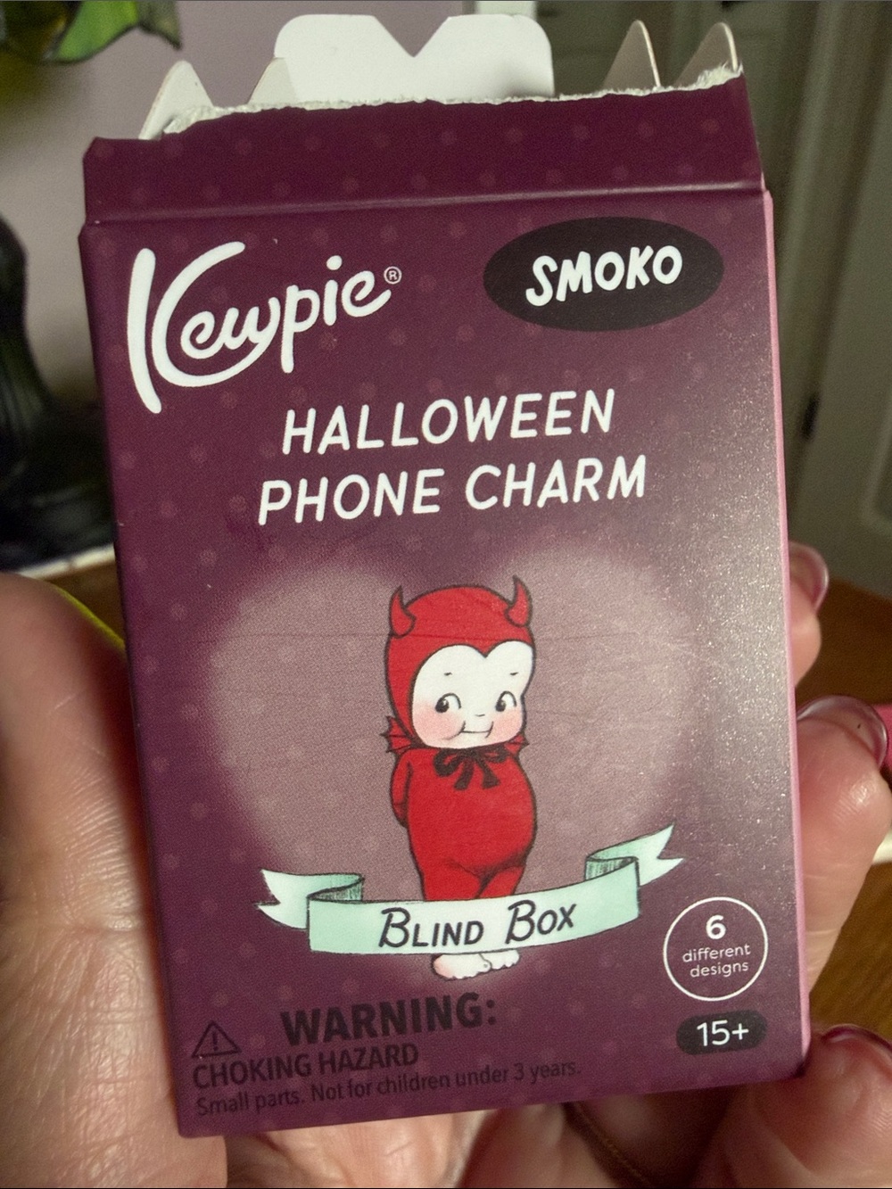 Kewpie Smoko Halloween Phone Charm - Opened Mummy